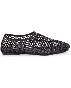 Strategia Bijoux Rhinestone Ballet Flat - White