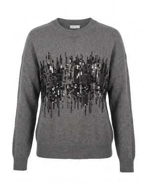 Peserico Round Neck Jumper - Grey