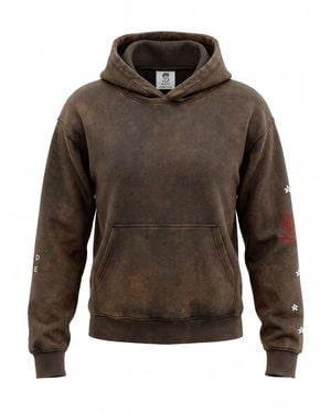 Inspired By A True Story Hooded Sweatshirt Kangaroo Pocket - Brown