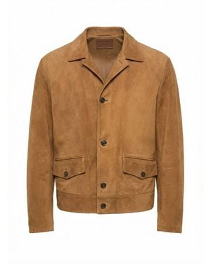 Prada Leather Jacket - Brown