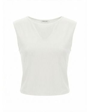 Patrizia Pepe Cut-Out T-Shirt - White