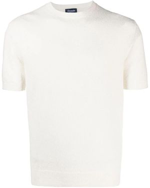 Drumohr Short Sleeve Crew-Neck Jumper - White