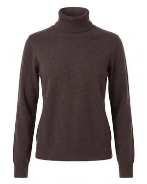 Not Shy 'Laurene' Round Neck Jumper - Brown