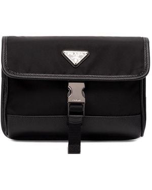 Prada Re-Nylon And Saffiano Smartphone Case - Black