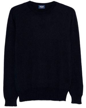 Drumohr Long Sleeve Crew-Neck Jumper - Blue