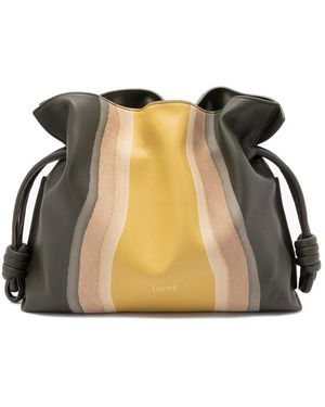 Loewe 'Flamenco Landscape' Medium Clutch - Green