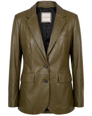 Tagliatore 'Sophie' Leather Jacket - Green
