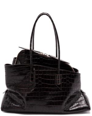 The Attico 'La Passeggiata' Medium Top Handle Bag - Black