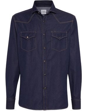 Brunello Cucinelli Denim Shirt - Blue