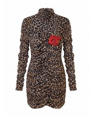 Blumarine Mini Dress - Brown