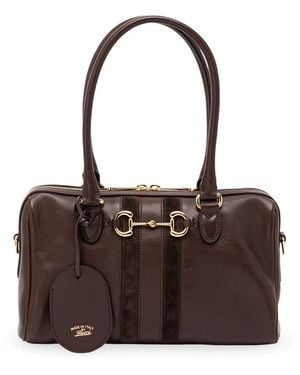 Gucci Borsetto Medium Boston Bag - Brown