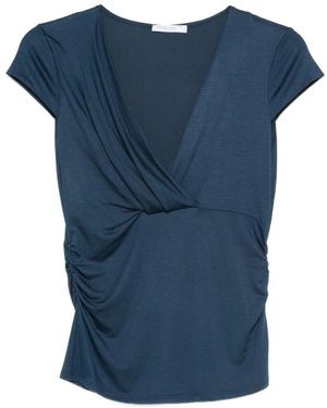 Patrizia Pepe V-Neck T-Shirt - Blue