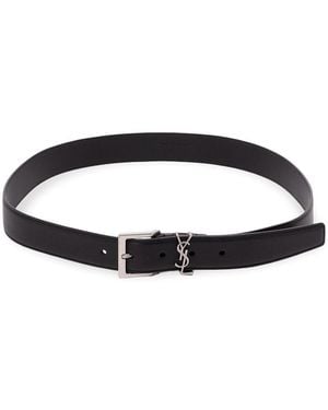 Saint Laurent Cassandre Vadim Belt - Black