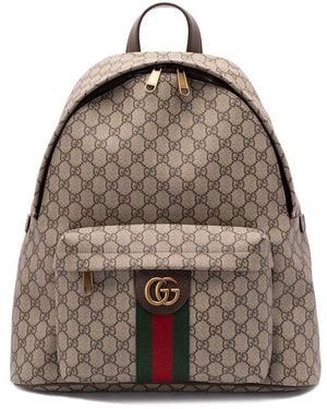 Gucci 'Ophidia' Medium Backpack - Brown