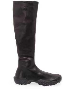 Miu Miu Stretch Leather Boots - Black