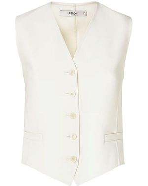 Fendi Vest Double Twisted - White