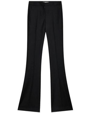 Blumarine Slim Fit Flared Trousers - Black