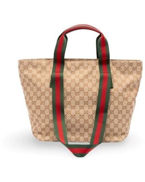 Gucci 'Gg' Canvas Tote Bag - Multicolour