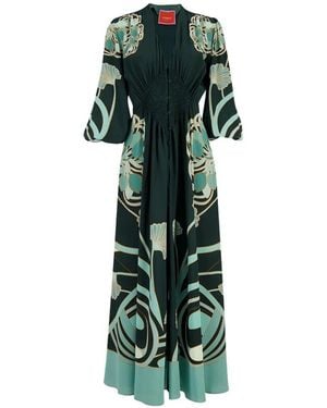 La DoubleJ Camerino Maxi Dress - Green