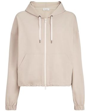 Brunello Cucinelli Couture Interlock Hoodie - Natural
