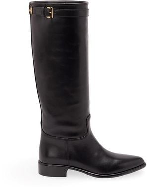 Prada Leather Boots - Black