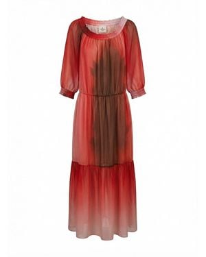 Crida Milano Long Dress - Red