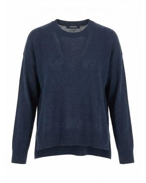 Max Mara Linen Sweater - Blue