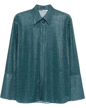 Oséree Lumière Flared Sleeve Shirt - Green