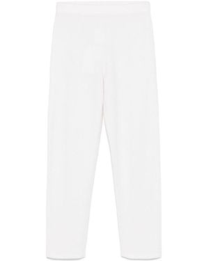 Max Mara `Larix` Knit Trousers - White