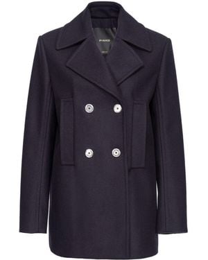 コート PINKO Women Coats INNING Z99 Black PINKO LONG COAT WITH BELT Woman Black | Mascheroni Store
