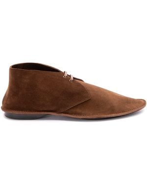 Saint Laurent 'Valentin' Lace-Up Shoes - Brown