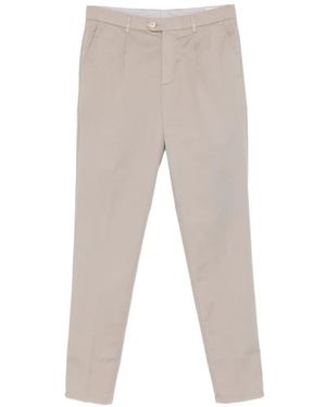 Brunello Cucinelli Garment-Dyed Leisure Fit Pants - White