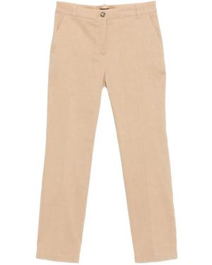 Pinko Bello Cropped Trousers - Natural