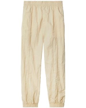 Burberry Nude Cotton Trousers - Natural