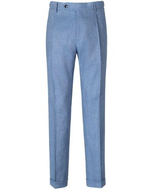 Berwich Relaxed Fit Trousers - Blue