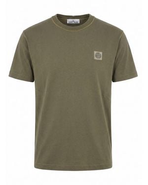 Stone Island Organic Cotton Jersey T-Shirt - Green