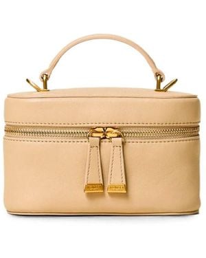 Twinset Leather Shoulder Bag - Natural