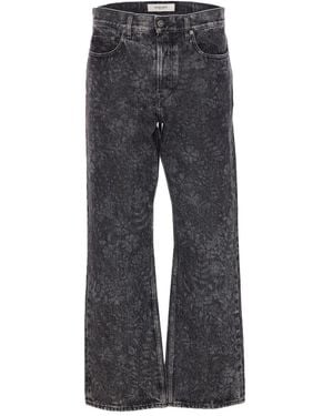 Golden Goose 'Journey' Skate Jeans 'All Over Laser Flowers' - Grey