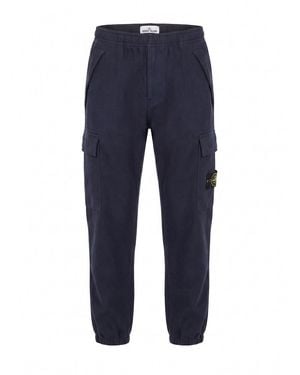 Stone Island Wool Nylon Flannel-Tc Pants - Blue