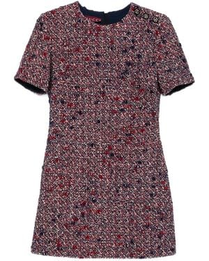 Gucci Bouclé Wool Short Dress - Purple
