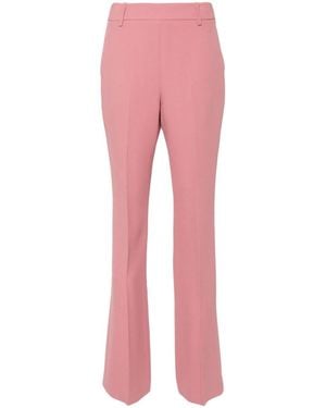 Ermanno Scervino Viscose-Blend Trendy Straight-Leg Pants - Pink