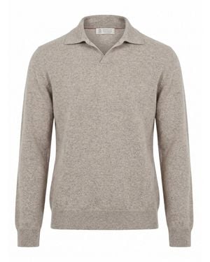 Brunello Cucinelli Polo Neck Sweater - Gray