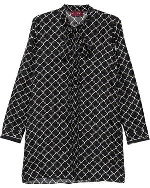 Gucci 'Heritage Intrigue' Mini Dress - Black