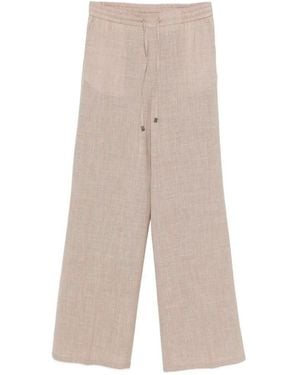 Berwich Palazzo Trousers - White