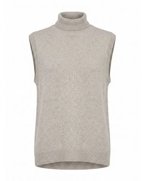 Brunello Cucinelli Turtle Neck Jumper - Grey