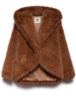 Aniye By Zaira Eco- Fur Jacket - Brown