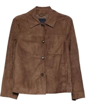 【関税＆送料込み】Max Mara Girino - Nappa Leather Over Jac Max Mara Girino Nappa Leather Over Jacket in Black | Lyst