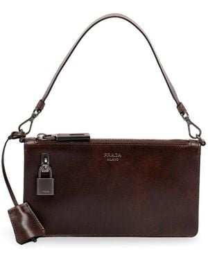 Prada Vintage Leather Mini Bag - Brown