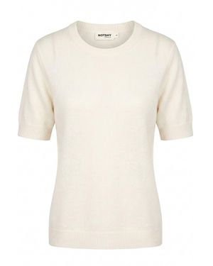 Not Shy 'Sidonie' Round Neck Jumper - Natural