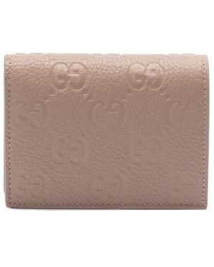 Gucci `Gg Emblem` Mini Wallet - Grey